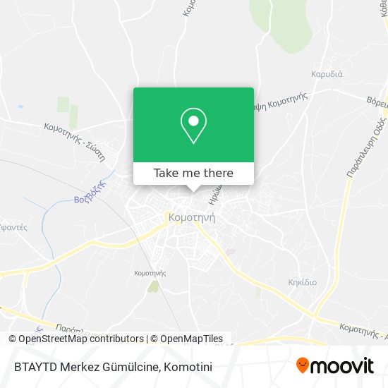 BTAYTD Merkez Gümülcine map