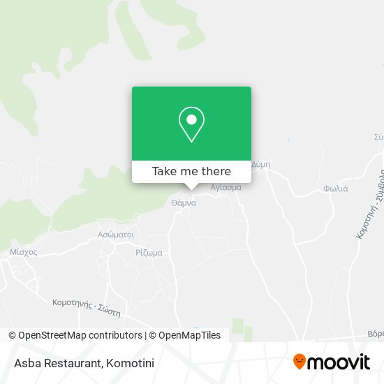 Asba Restaurant map