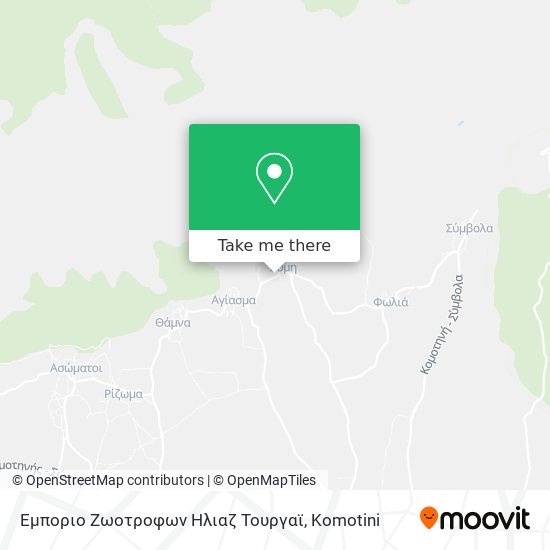 Εμποριο Ζωοτροφων Ηλιαζ Τουργαϊ map