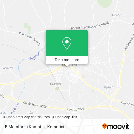 E-Metafores Komotini map