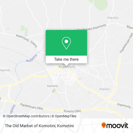 The Old Market of Komotini map