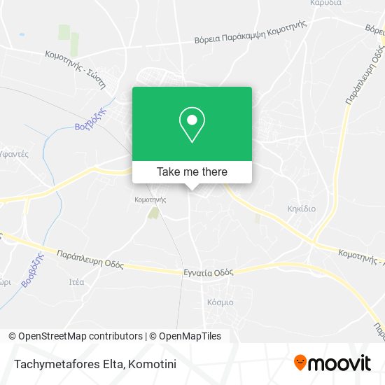 Tachymetafores Elta map