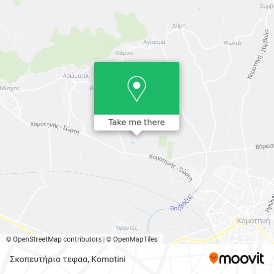 Σκοπευτήριο τεφαα map