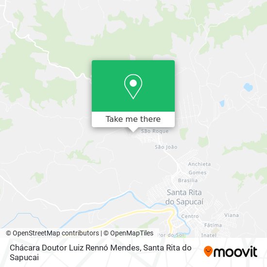 Mapa Chácara Doutor Luiz Rennó Mendes