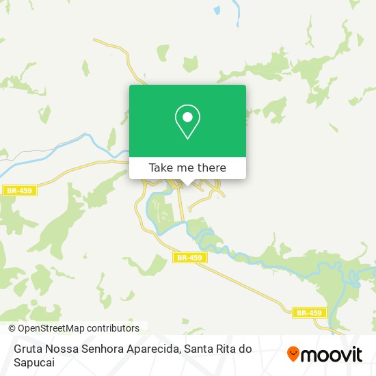 Mapa Gruta Nossa Senhora Aparecida