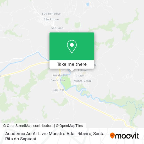 Mapa Academia Ao Ar Livre Maestro Adail Ribeiro