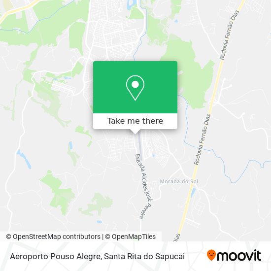 Aeroporto Pouso Alegre map