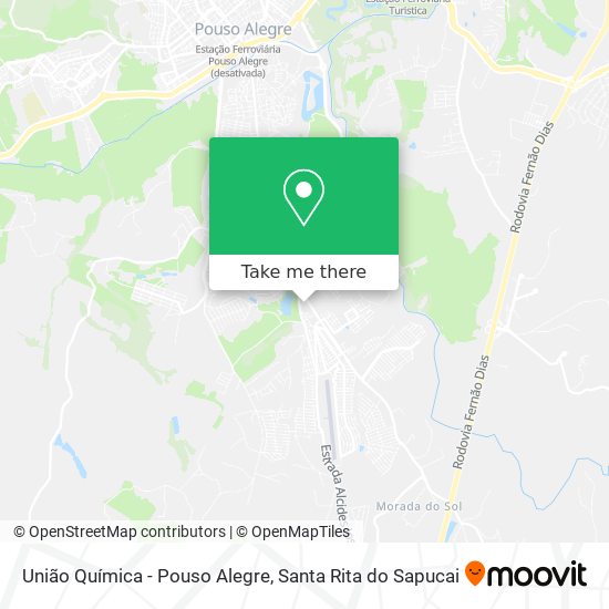 União Química - Pouso Alegre map