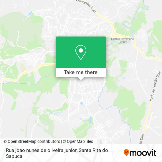 Rua joao nunes de oliveira junior map