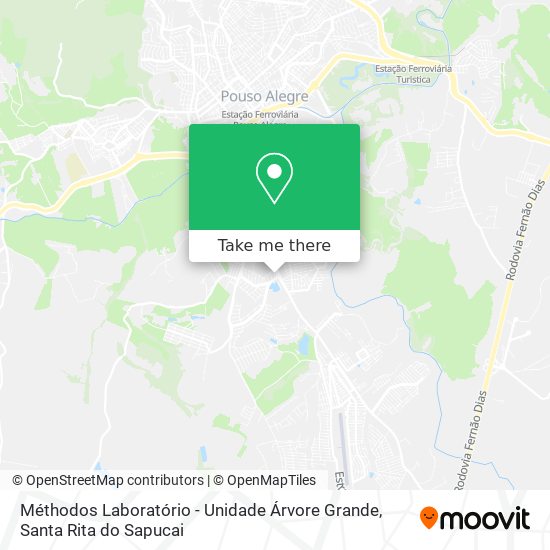 Méthodos Laboratório - Unidade Árvore Grande map