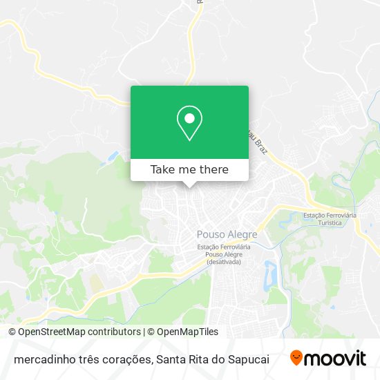 mercadinho três corações map