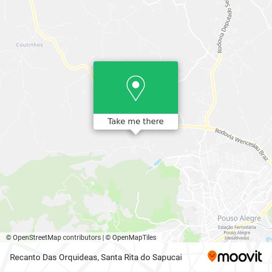 Recanto Das Orquideas map