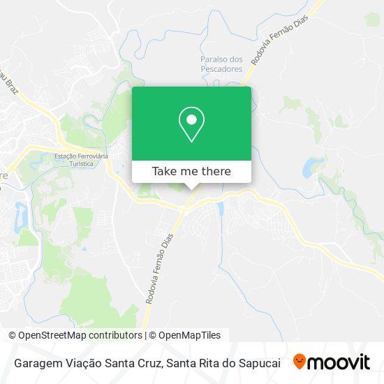 Garagem Viação Santa Cruz map