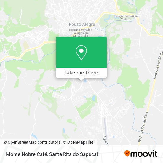 Monte Nobre Café map