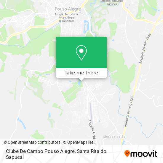 Clube De Campo Pouso Alegre map