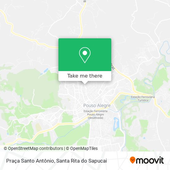 Mapa Praça Santo Antônio