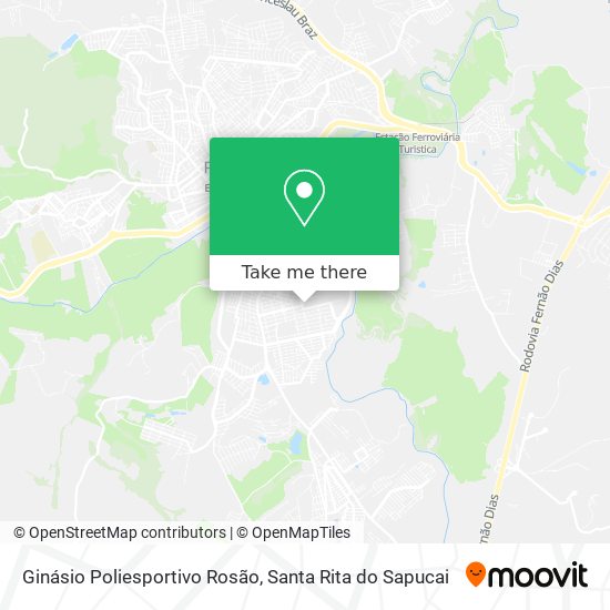 Ginásio Poliesportivo Rosão map