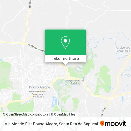 Via Mondo Fiat Pouso Alegre map