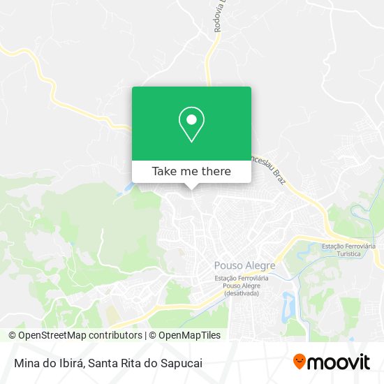 Mina do Ibirá map