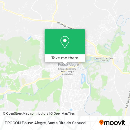 PROCON Pouso Alegre map
