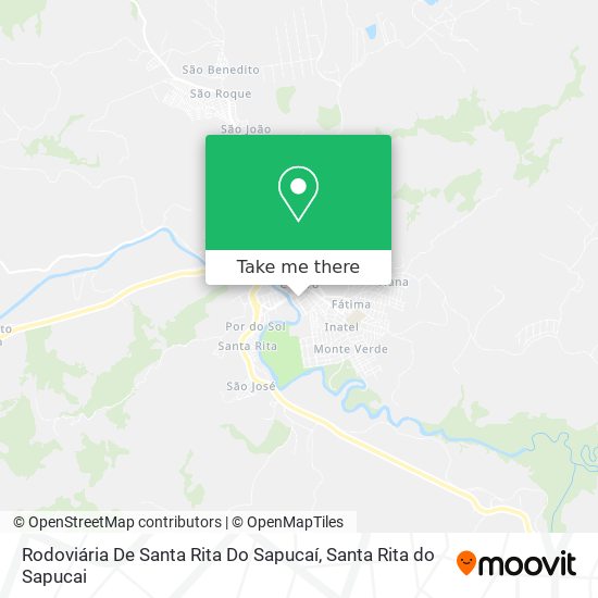 Rodoviária De Santa Rita Do Sapucaí map
