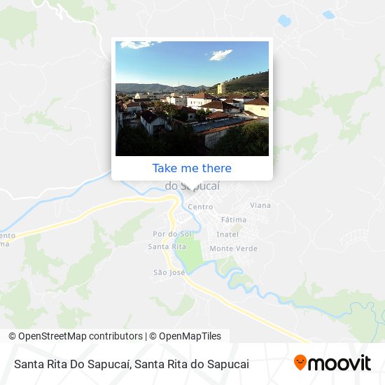 Mapa Santa Rita Do Sapucaí