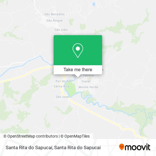 Mapa Santa Rita do Sapucaí