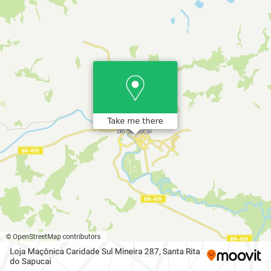 Loja Maçônica Caridade Sul Mineira 287 map