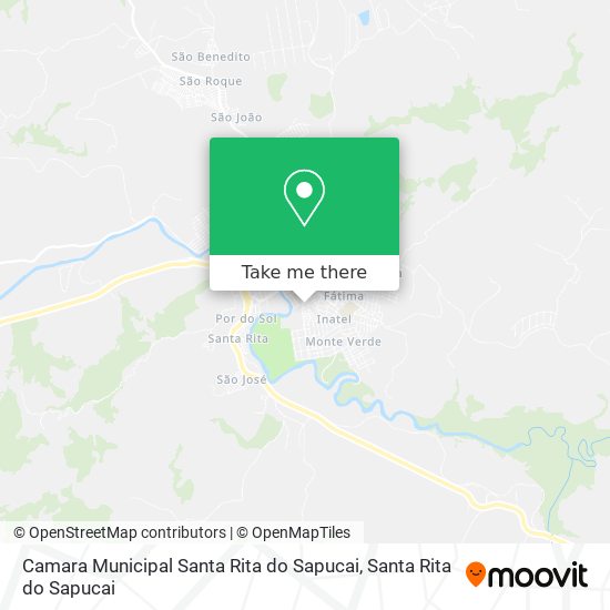 Camara Municipal Santa Rita do Sapucai map