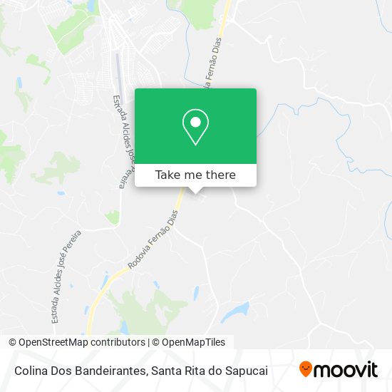 Colina Dos Bandeirantes map