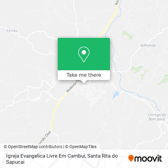 Igreja Evangelica Livre Em Cambui map