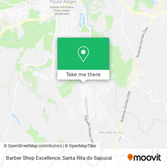 Barber Shop Excellence map