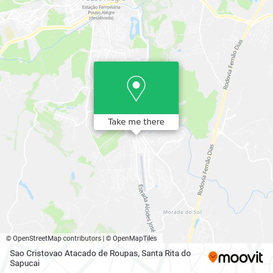 Mapa Sao Cristovao Atacado de Roupas