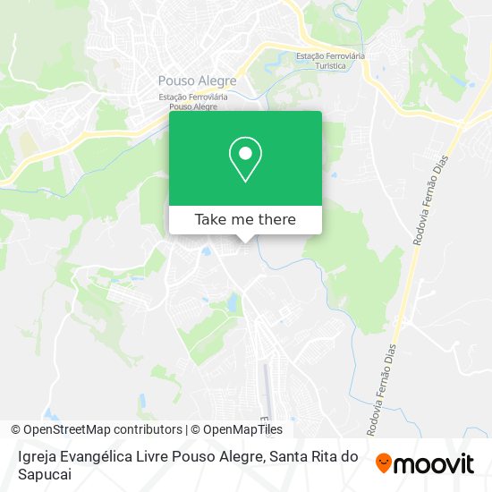 Igreja Evangélica Livre Pouso Alegre map