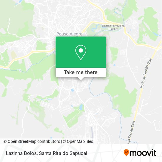 Lazinha Bolos map