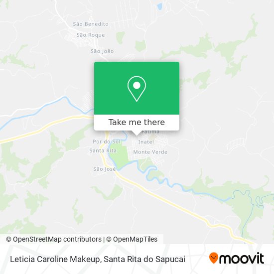 Leticia Caroline Makeup map