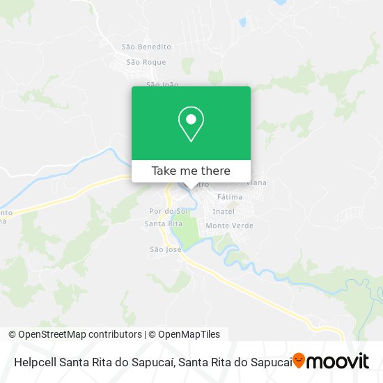 Mapa Helpcell Santa Rita do Sapucaí