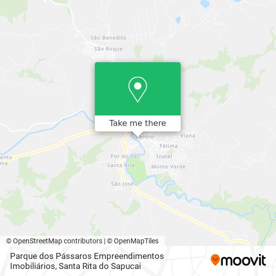 Parque dos Pássaros Empreendimentos Imobiliários map