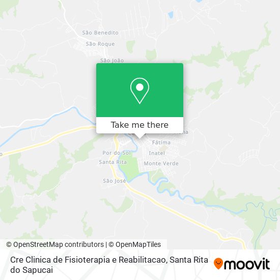 Mapa Cre Clinica de Fisioterapia e Reabilitacao