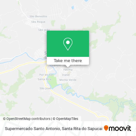Mapa Supermercado Santo Antonio