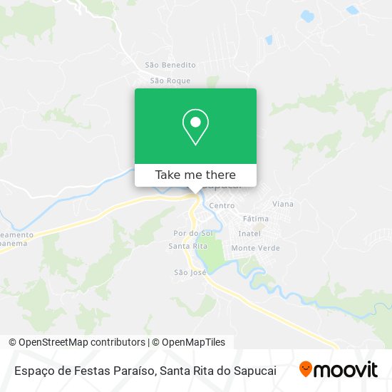 Mapa Espaço de Festas Paraíso