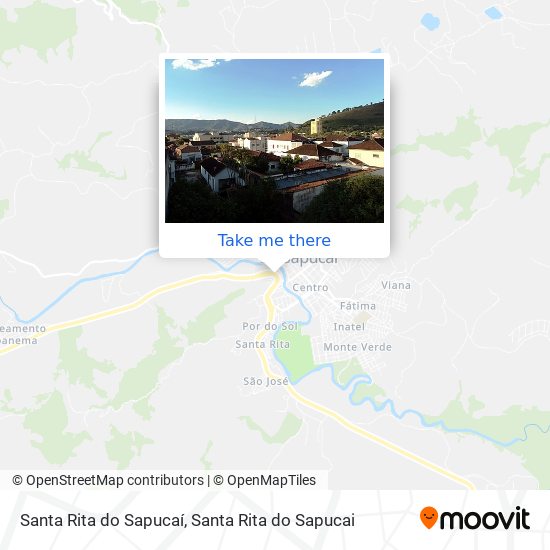 Santa Rita do Sapucaí map