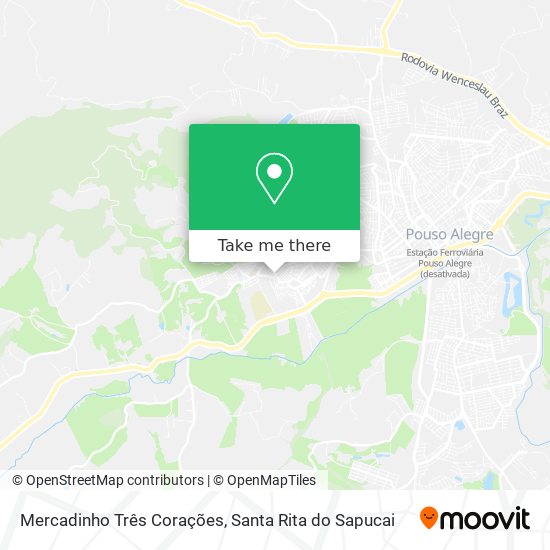 Mercadinho Três Corações map