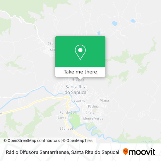 Rádio Difusora Santarritense map