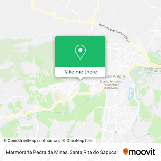 Marmoraria Pedra de Minas map