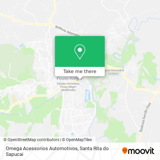Omega Acessorios Automotivos map