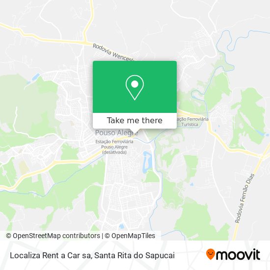 Localiza Rent a Car sa map