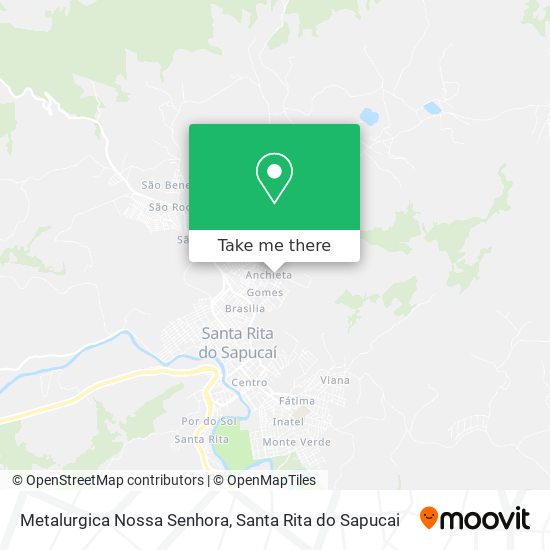 Mapa Metalurgica Nossa Senhora