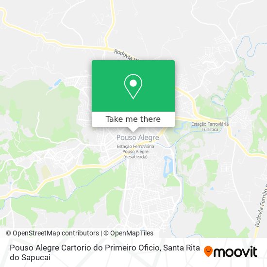 Pouso Alegre Cartorio do Primeiro Oficio map