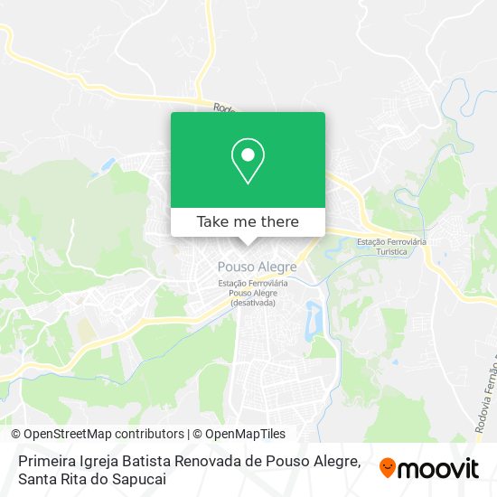 Primeira Igreja Batista Renovada de Pouso Alegre map